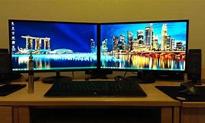 Image result for One Computer Multiple Monitors and Keyboards