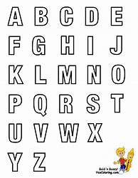 Image result for Bold Letters Printable
