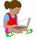 Image result for Girl Readin Book Clip Art