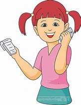 Image result for Girl On Phone Clip Art