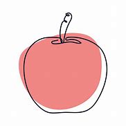 Image result for Apple Line Drawing