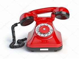 Image result for Telephone White Red