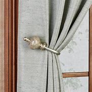 Image result for Where to Place Curtain Tie Back Hooks