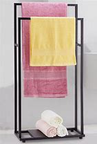 Image result for Black Bathroom Towel Rack