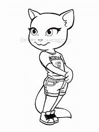 Image result for Talking Angela Coloring Pages