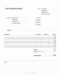 Image result for Microsoft Office Invoice Templates