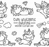 Image result for Unicorn Outline Sticker