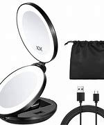 Image result for Lighted Travel Makeup Mirror