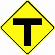 Image result for T-intersection Sign