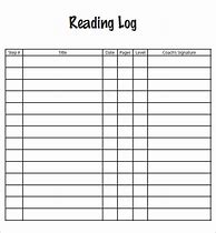 Image result for Daily Reading Log