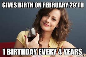 Image result for February 29 Birthday Meme