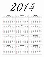 Image result for Calendar 2014 Only Printable Yearly