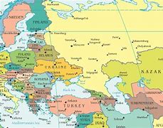 Image result for Modern East Europe Map