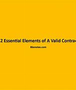 Image result for 6 Elements of Valid Contract