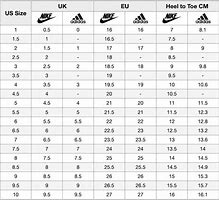Image result for Nike Kids Shoe Size Chart in Inches