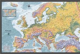 Image result for Large Physical Map of Europe