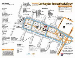 Image result for LAX Airport Terminal Map Airlines