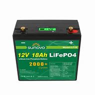 Image result for LiFePO4 12V 18Ah Battery