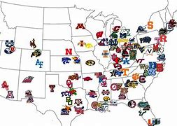 Image result for NCAA FBS Map