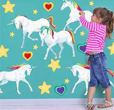 Image result for Unicorn and Rainbow Wall Stickers