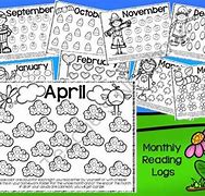 Image result for Printable Febuary Monthly Reading Log
