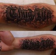 Image result for Thug Life Tattoo