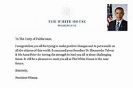 Image result for Invitation Letter From Barack Obama