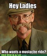 Image result for Handlebar Mustache Meme