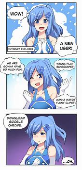 Image result for Internet Explorer Memes Anime