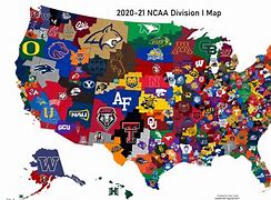 Image result for NCAA Division I Map