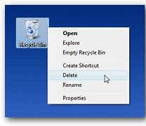 Image result for Delete Recycle Bin