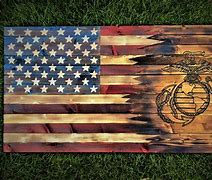 Image result for Marine and US Flag