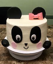 Image result for Panda Hplding Birthday Cake
