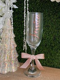 Image result for Champagne Glass with Bow