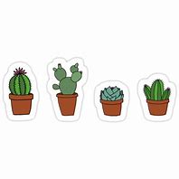 Image result for Red Bubble Stickers Cactus