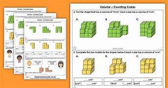 Image result for Area by Counting Cubes