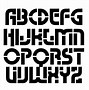 Image result for Free Printable Block Letter Stencils