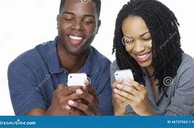 Image result for Black Couple Cell Phone