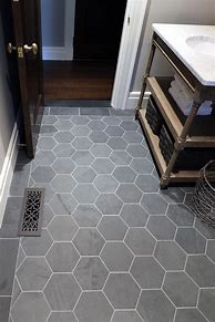 Image result for Black Hexagon Bathroom Floor Tile