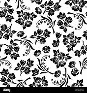 Image result for Small Black Floral Pattern
