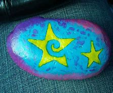 Image result for Shooting Star Painted Rock
