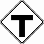 Image result for T-intersection Sign