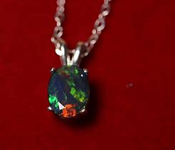 Image result for Black Opal Pendant Necklace