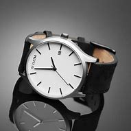Image result for Black Watch with White Face