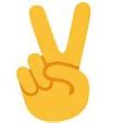 Image result for Peace Hand Sign Emoji