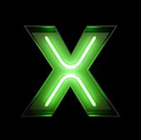 Image result for Neon Letter X