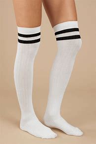 Image result for White Knee Socks