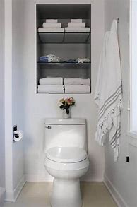 Image result for Bathroom Shelves above Toilet