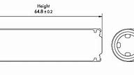 Image result for 18650 Battery Cell Dimensions