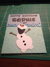 Image result for Olaf Birthday Card